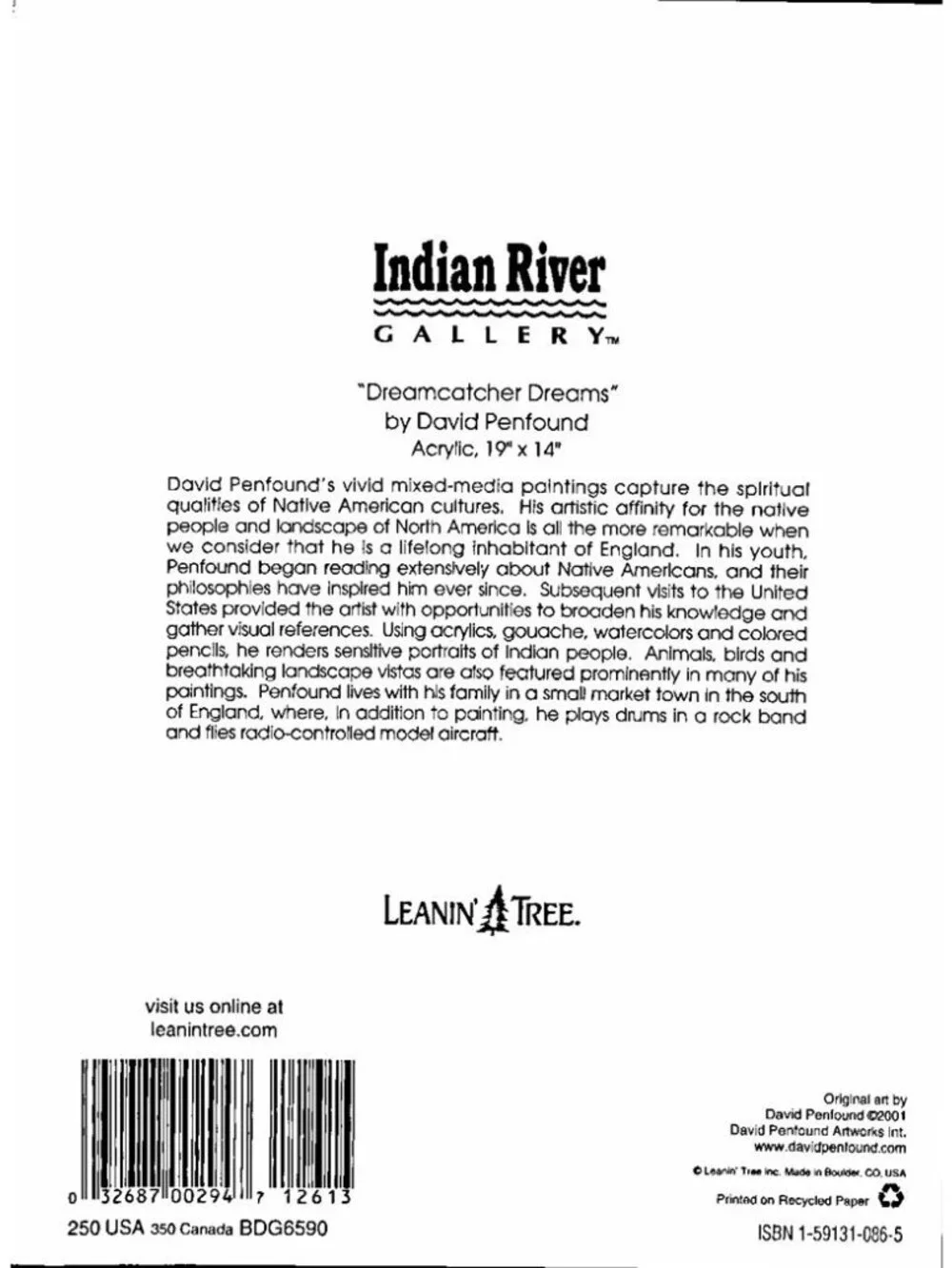 6-Pk VTG Leanin’ Tree Birthday Cards +✉ DREAMCATCHER DREAMS‎ Native American